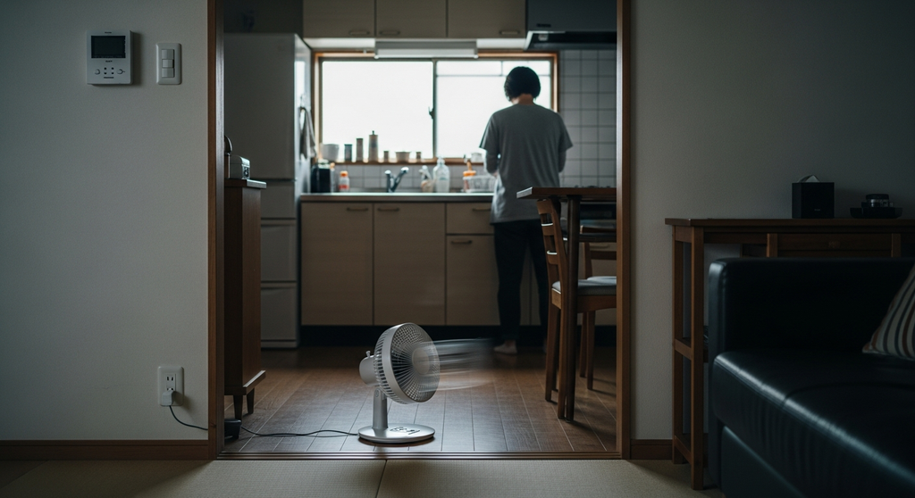 キッチンへの強制送風